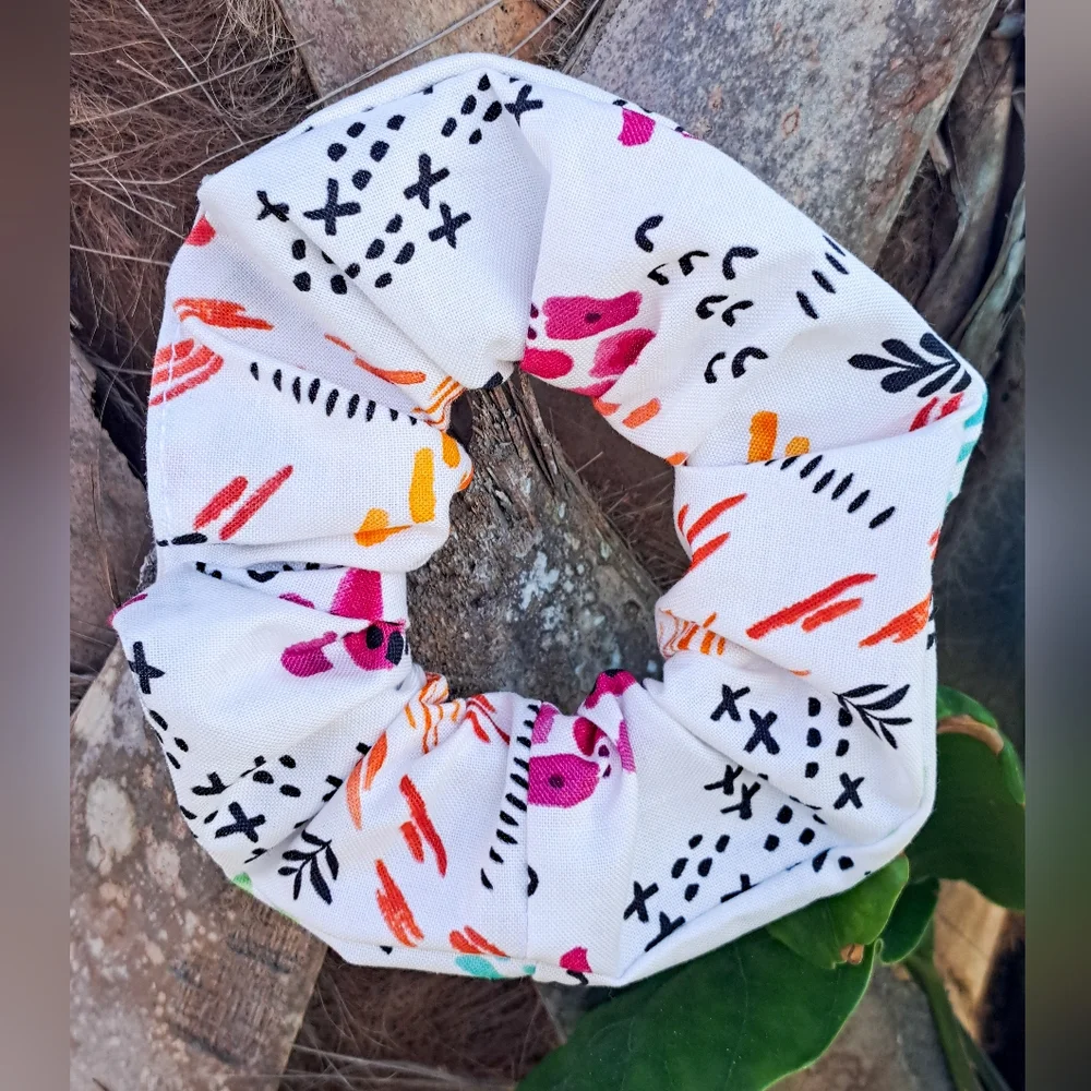 Today Special Listing Offer FOUR 100% Cotton Scrunchies Bundle - Picture 7 of 11